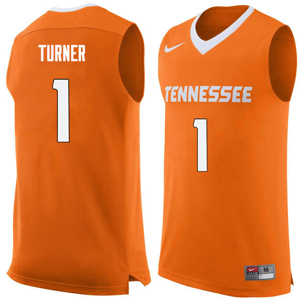 Men #1 Lamonte Turner Tennessee Volunteers College Basketball Jerseys Sale-Orange